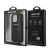 AMG AMHCP13LGSEBK iPhone 13 Pro / 13 6,1 czarny/black hardcase Leather Debossed Lines